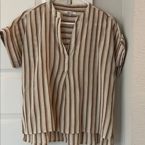 Madewell Striped Short Sleeve Top